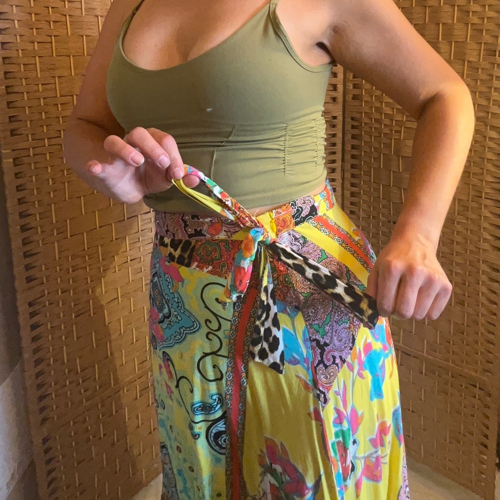 Melissa Paige Patchwork Midi Skirt - Picture 5 of 15